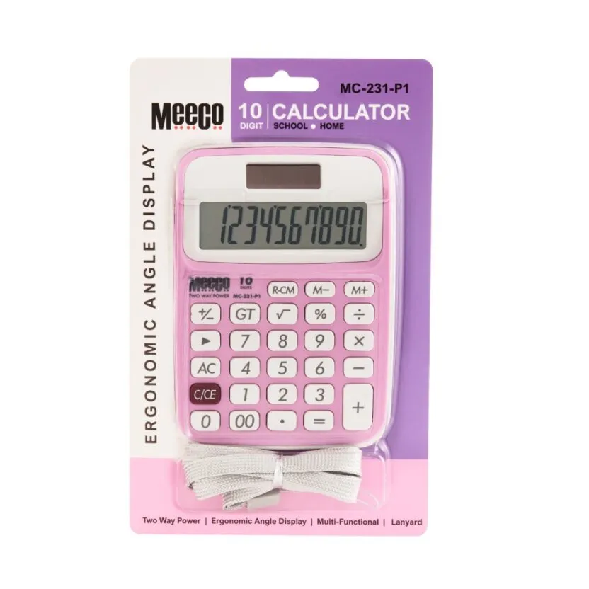 Meeco MC231 Calculator Pink.webp