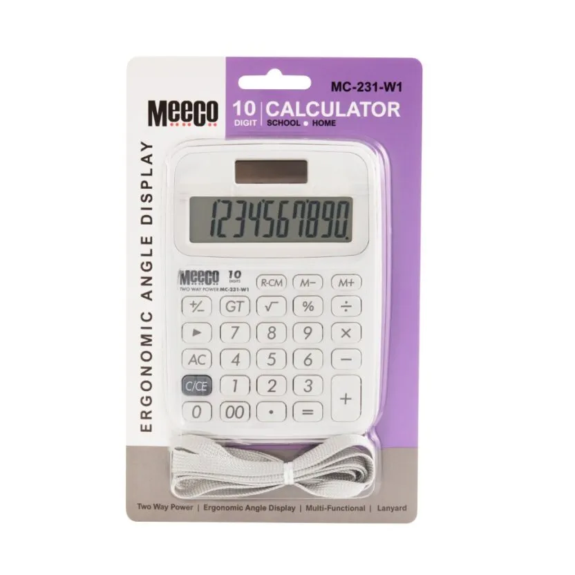 Meeco MC231 Calculator White.webp