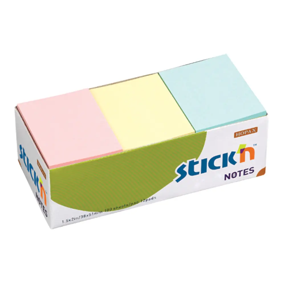 Stick 'n Note Pad 38x50mm Pastel