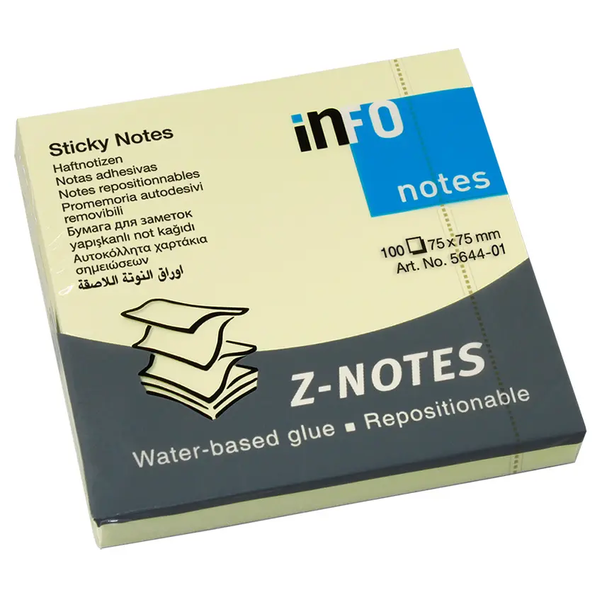 Info Note Pop Up Refill 75x75mm 