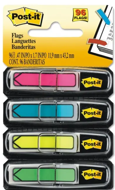 Post-It Flags Arrow Assorted 