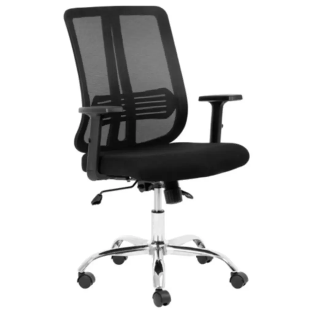 [CHAIR002-LENC] Lenny Chrome Mid Back