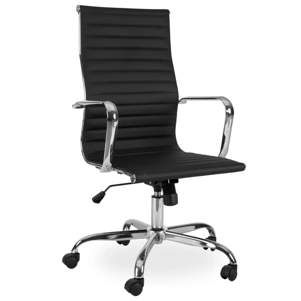 [CHAIR001-BLAZCRHB] Blaze High Back - Chrome Base