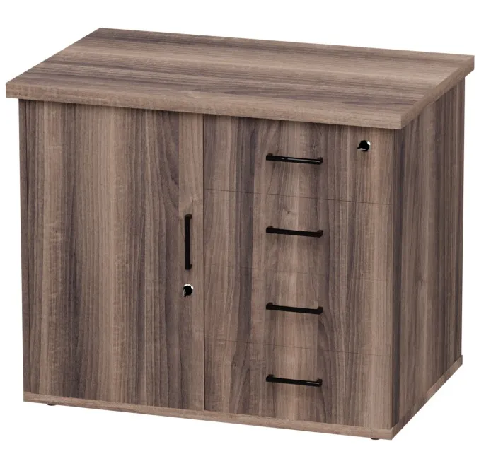 [FURN340-9060SHD4DAWT] Single Hinge Door Pedenza (American Walnut)