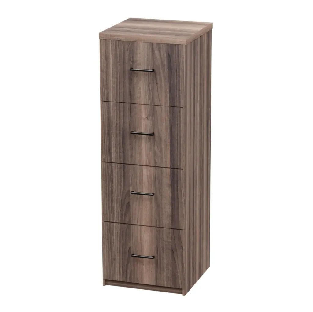 [FURN400-4DRWFAWT] 4 Drawer Filing Cabinet (American Walnut)