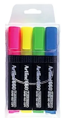 Artline EK660 Highlighters - Wallet 
