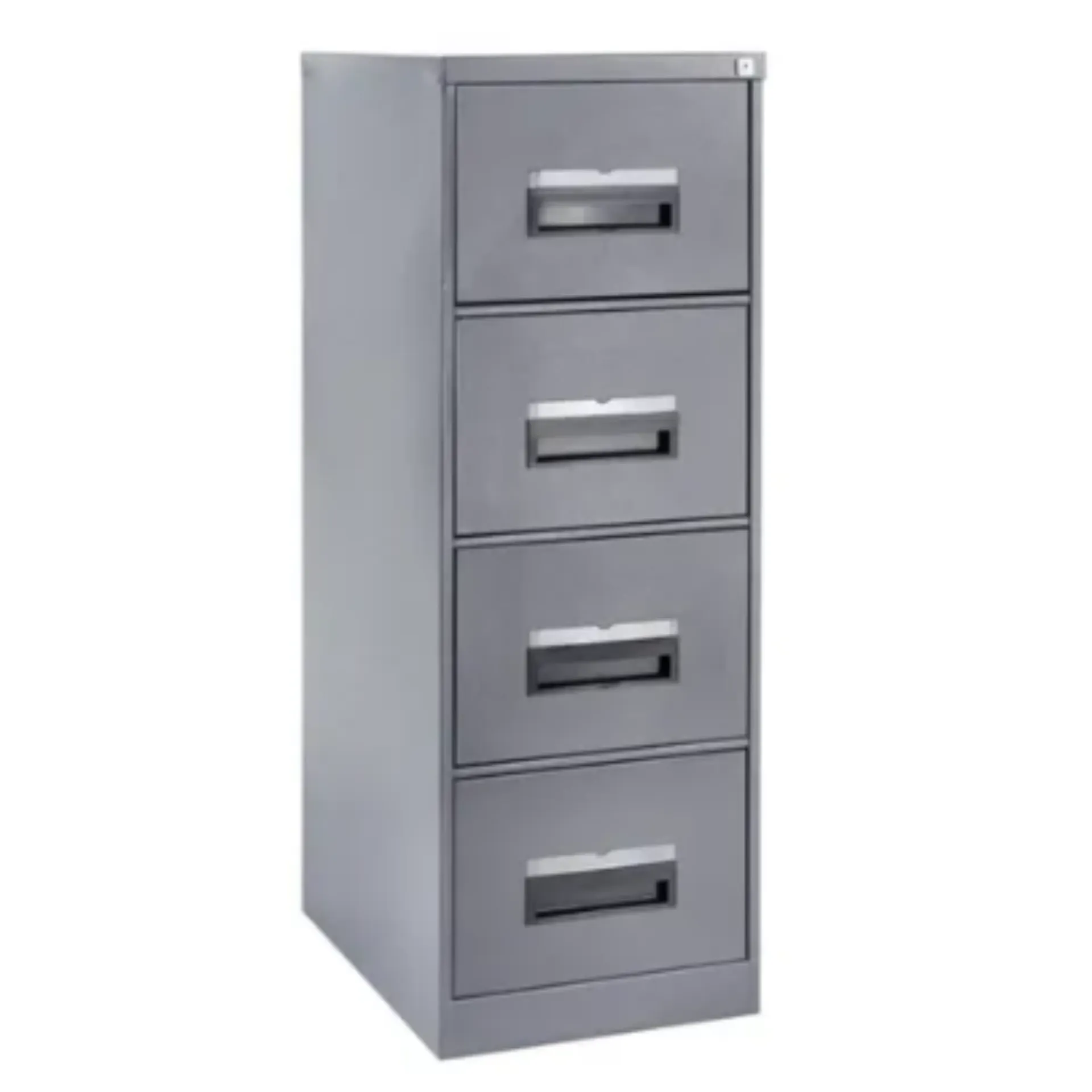 [FURN400-S4DRWFHTG] Hammer Tone Grey Steel 4 Drawer Filing Cabinet