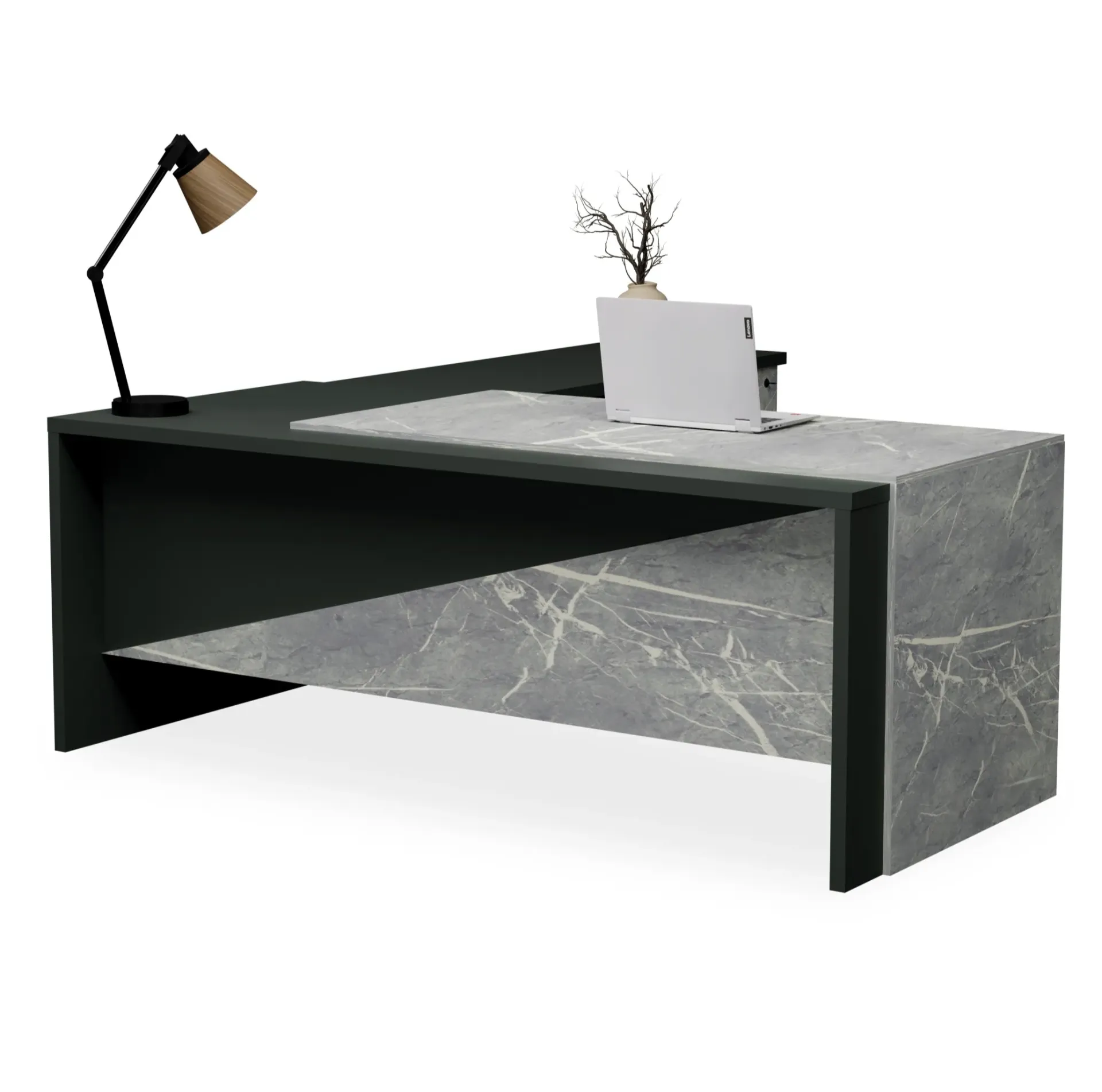 [FURN200-MAINE16090AWT] Maine Executive Desk  (1600x900mm, American Walnut)