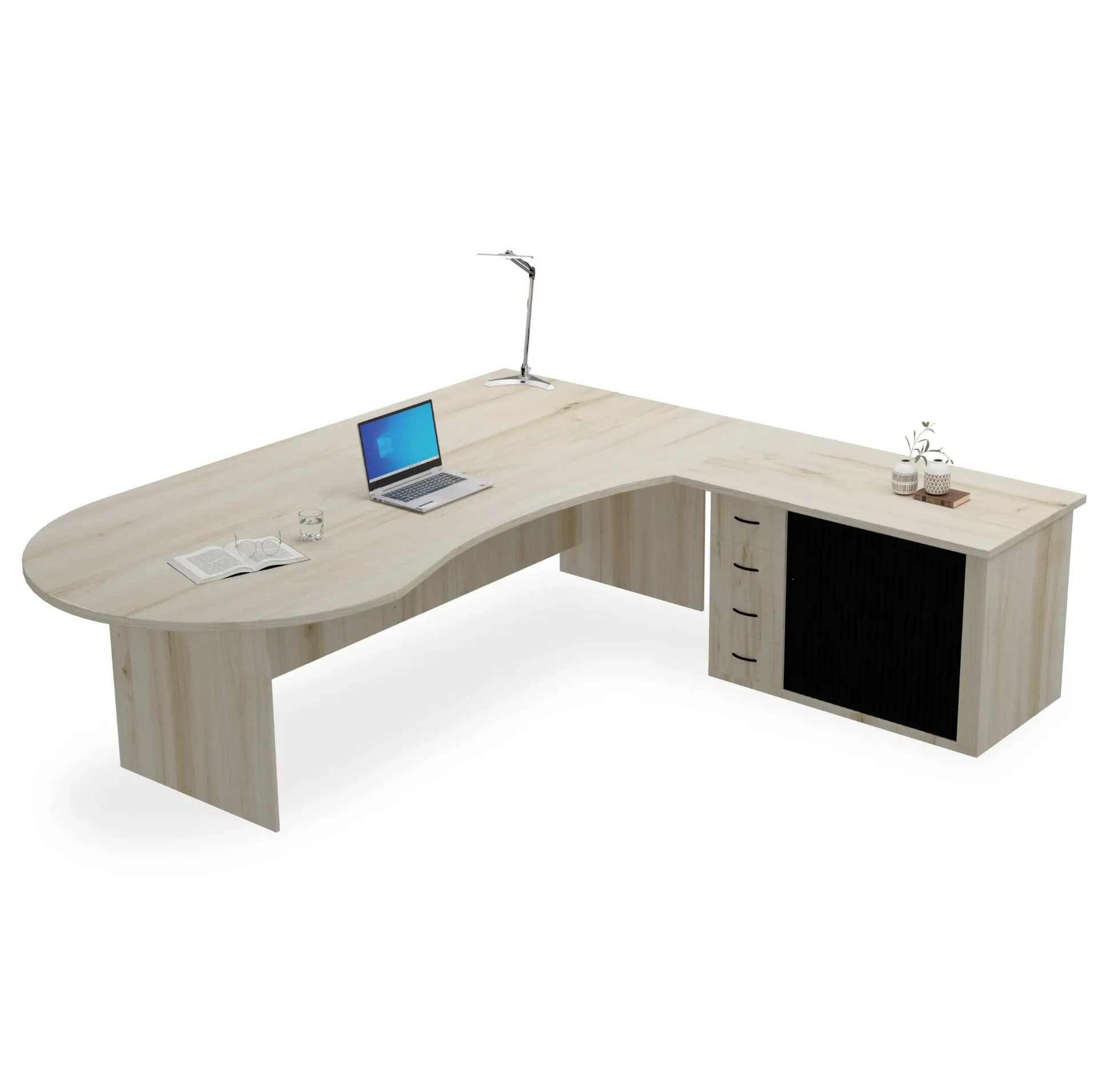 [FURN200-DEA240120AWT] Deacon Executive Desk (American Walnut)