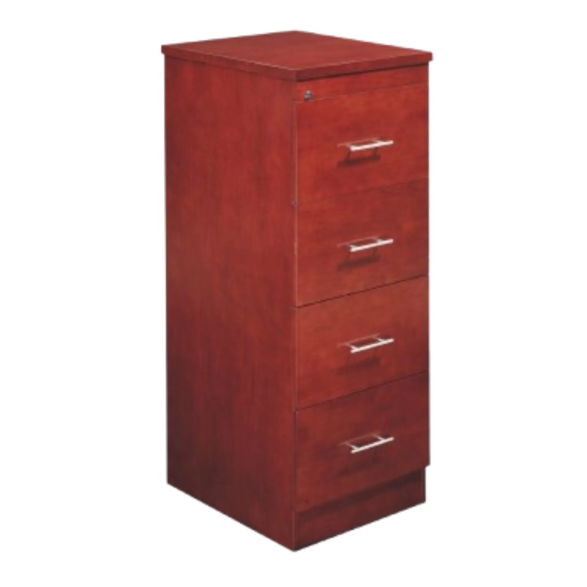 Mahogany 4 Drawer Filing Cabinet