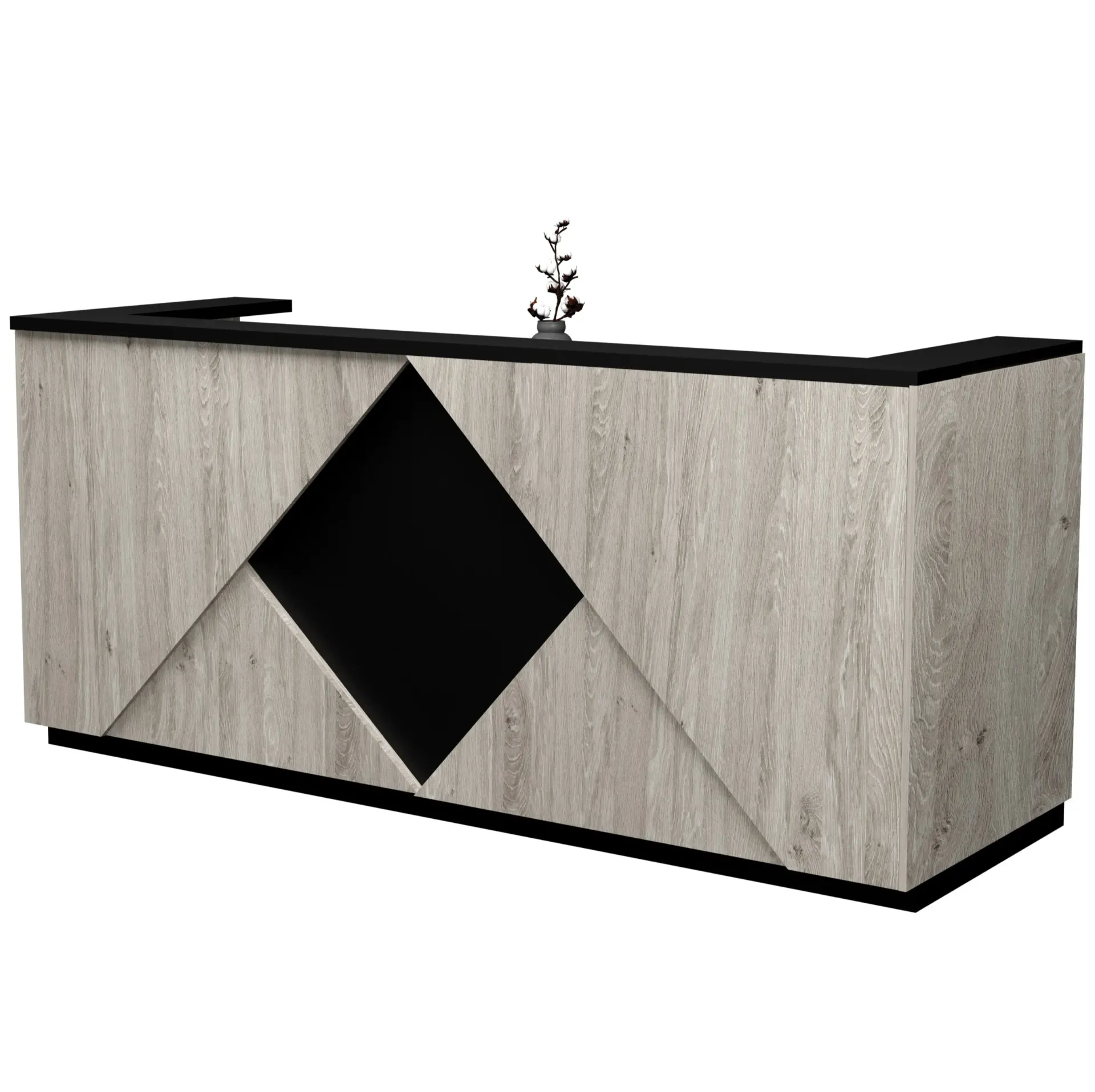 [FURN800-APEX/REC/18080AWT] Apex Reception (1800x800mm, American Walnut)