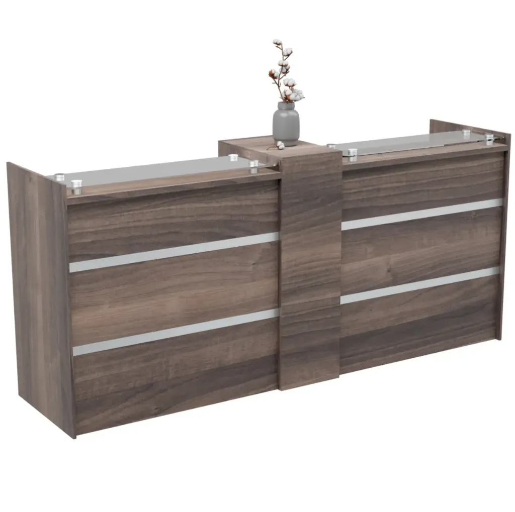 [FURN800-VIS/REC/27080AWT] Vista Reception (2700x800mm, American Walnut)