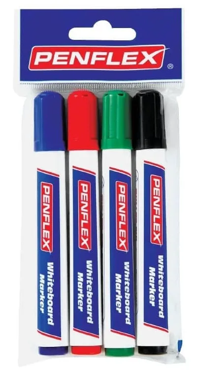 [MARK002-806005] Penflex Whiteboard Markers - Wallets (Wallet of 4)