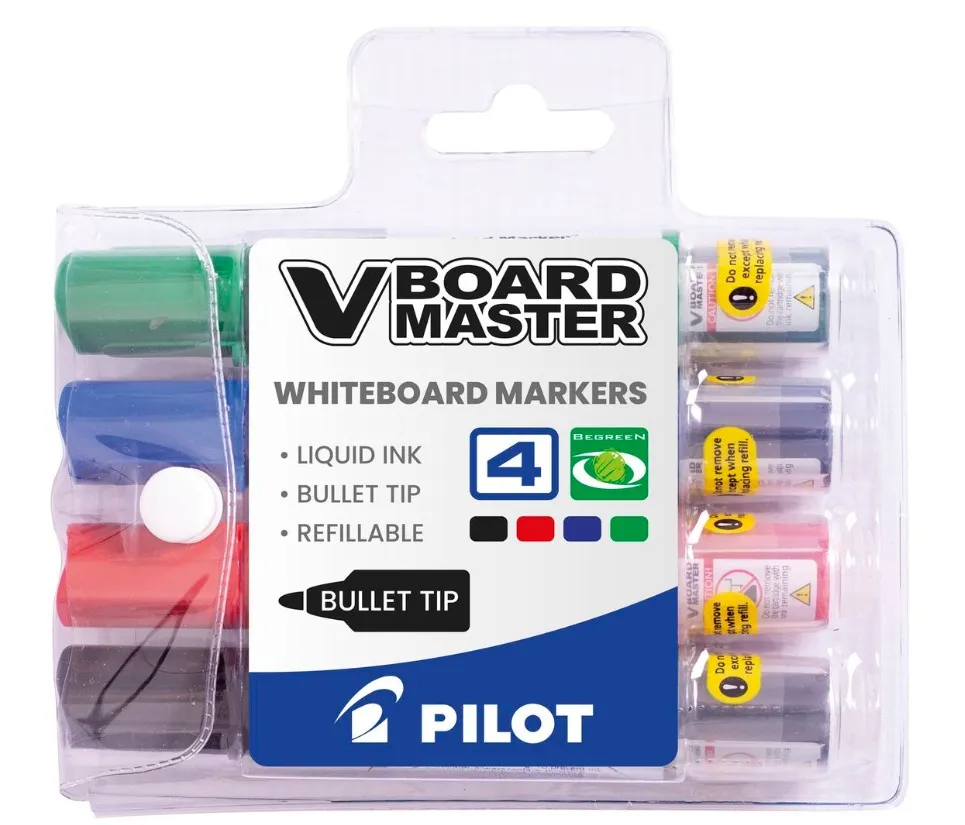 Pilot V-Board Whiteboard Markers - Wallets