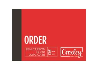 [BOOK006-16PS] Croxley A6 Pen Carbon Books - Order