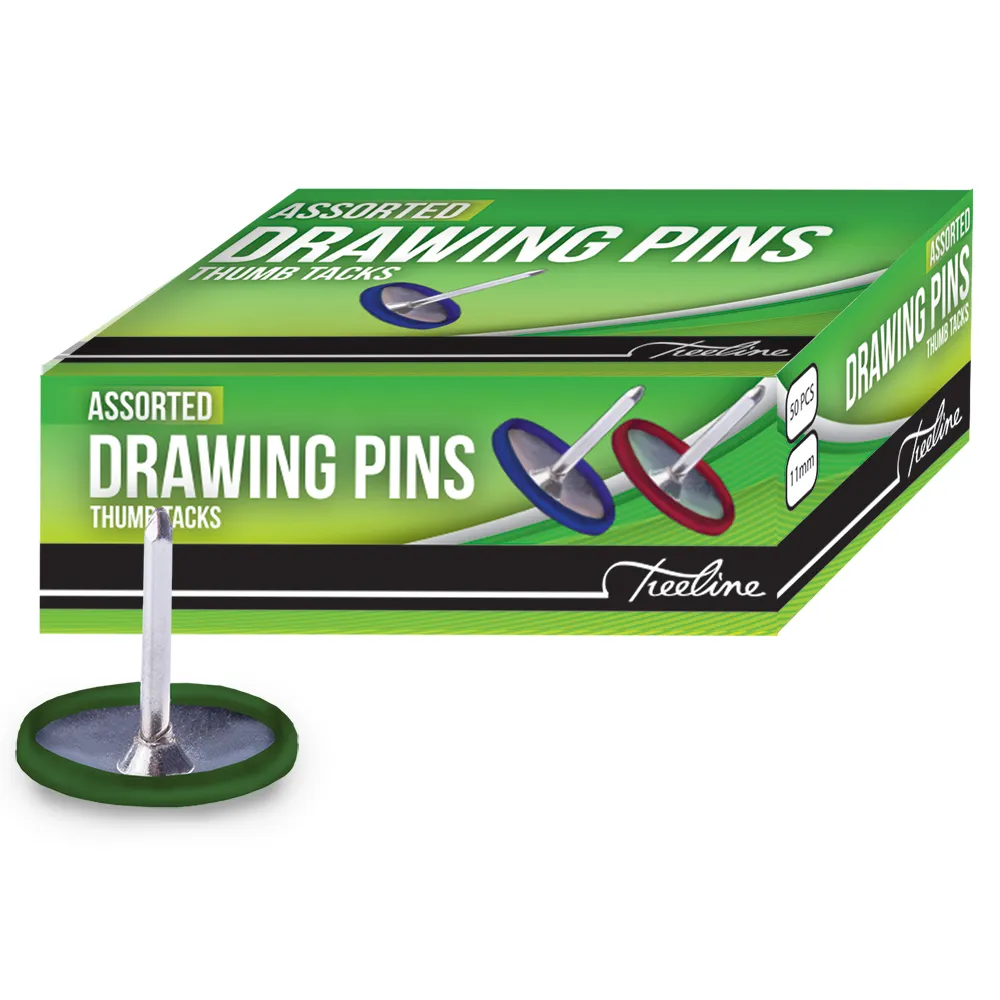 [PIN005-145] Drawing Pins Coloured