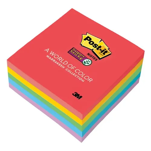 Post-It Cube 76x76mm Super Sticky Marrakesh
