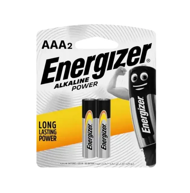 [BAT001-AAABP2] Energizer Batteries AAA (Blister Pack 2)