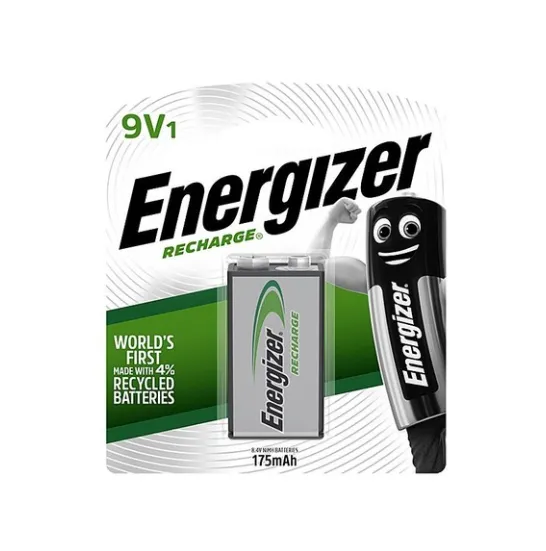 [BAT001-RC9V] Energizer Rechargeable Batteries (9V - Blister 1)