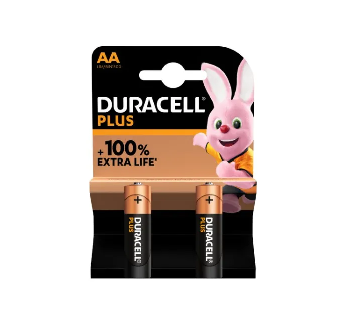 [BAT002-AABP2] Duracell Batteries AA (Blister Pack 2)