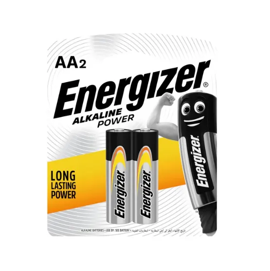[BAT001-AABP2] Energizer Batteries AA (Blister Pack 2)