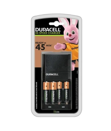 [BAT002-CHGMUL] Duracell Rechargeable Battery Chargers (CEF27 (Incl 2AA & 2AAA) 45 Minute)