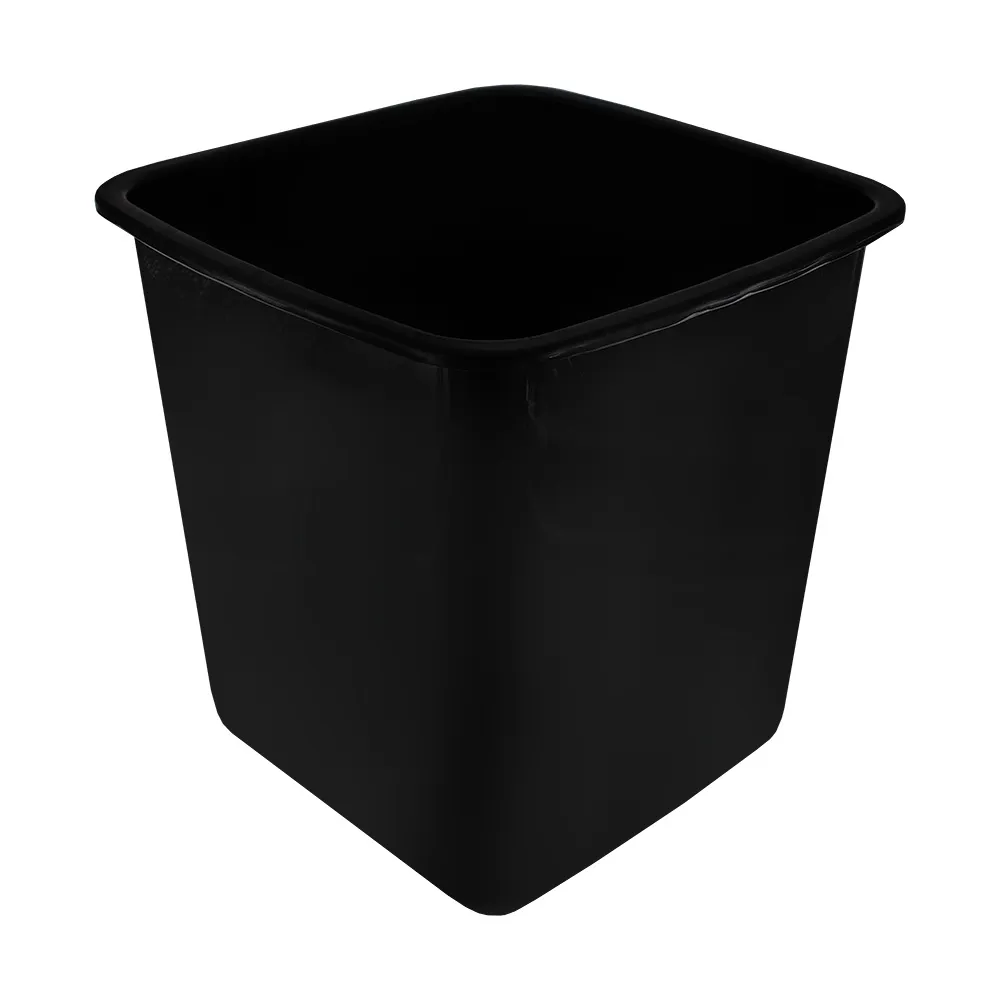 [BIN003-840009BLK] Plastic Square Waste Bin 16.5L (Black)