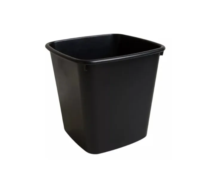 [BIN001-9820BLK] Plastic Square Waste Bin 20L (Black)