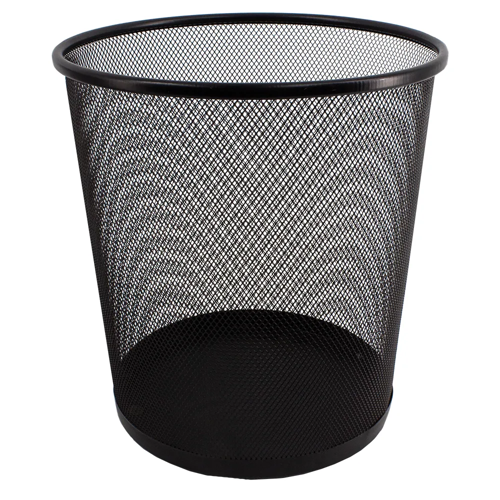 [BIN003-660426BLK] Mesh Round Waste Bin 12L (Black)