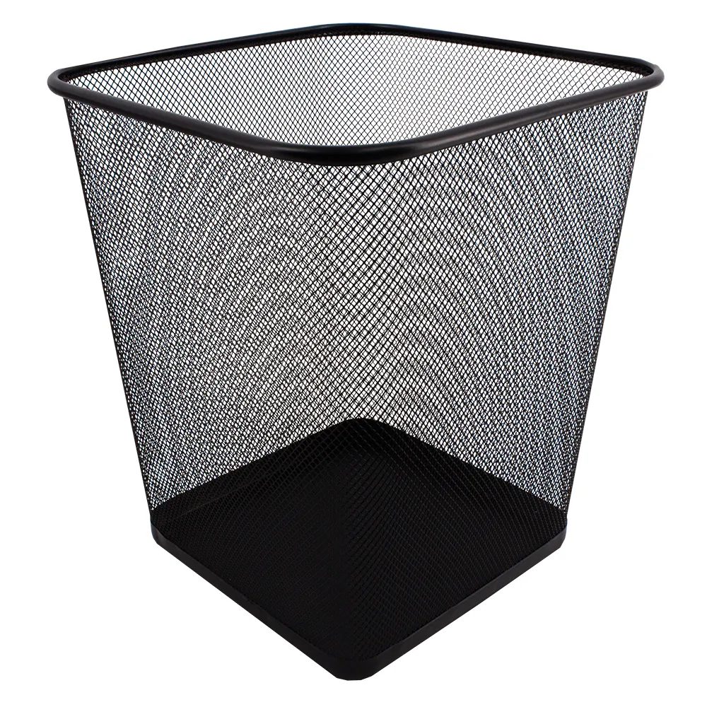 [BIN003-660425BLK] Mesh Square Waste Bin 15L (Black)