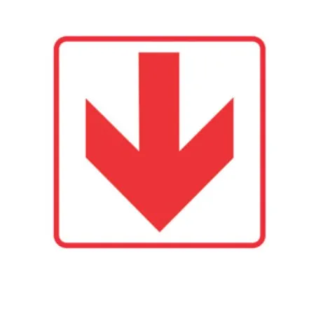 Red Arrow – Directional Sign