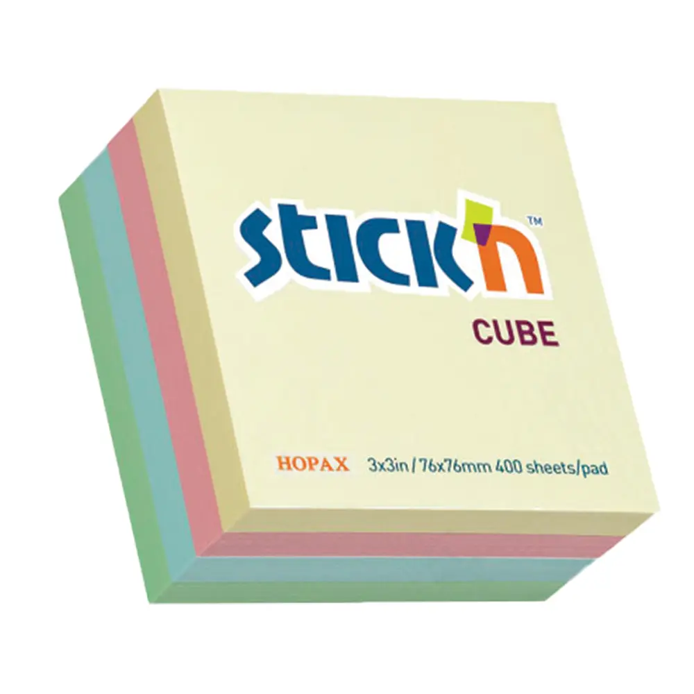 Stick 'n Cube 76x76mm Pastel