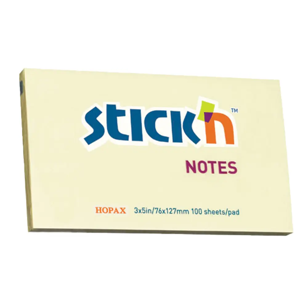 Stick 'n Note Pad 76x102mm Pastel