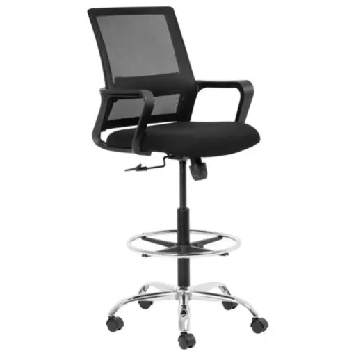 [CHAIR002-CINCRMDRMB] Cindy Chrome Draughtsman